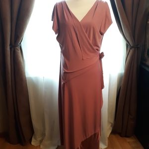 Newport News Blush Pink Wrap Dress